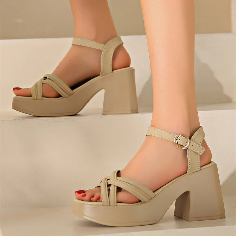 Padded High Heel Sandals Molinna