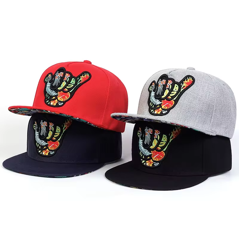 Casquette de Baseball Hip Hop à Broderie de Doigt - Casquette Trucker Réglable